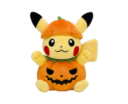 Pokemon Paldea Spooky Halloween Pumpkin Pikachu Plush