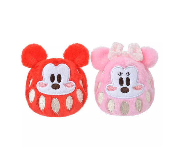 Disney Japan New Year 2024 Mickey &amp; Minnie Daruma Plush Set thumbnail 1